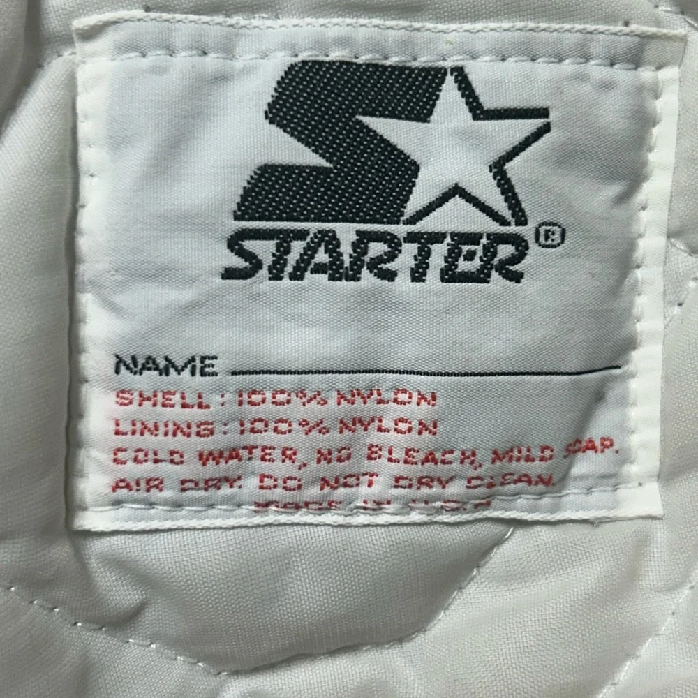 Vintage Ohio State University Satin Starter Jacket Size:M Color:Silver/Red/wht